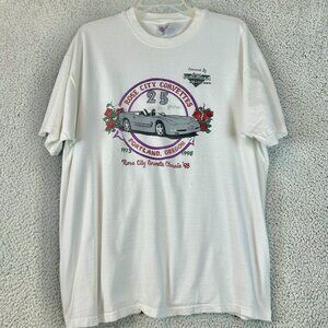 Vintage Men’s XL Chevrolet Corvette Rose‎ City Portland 90’s Chevy Car T Shirt